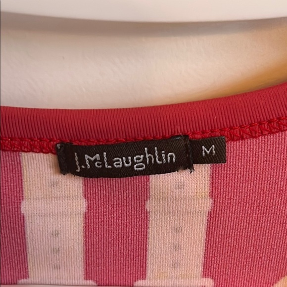 J. McLaughlin Red & Gold Equestrian Print Top, size M - Picture 3 of 5